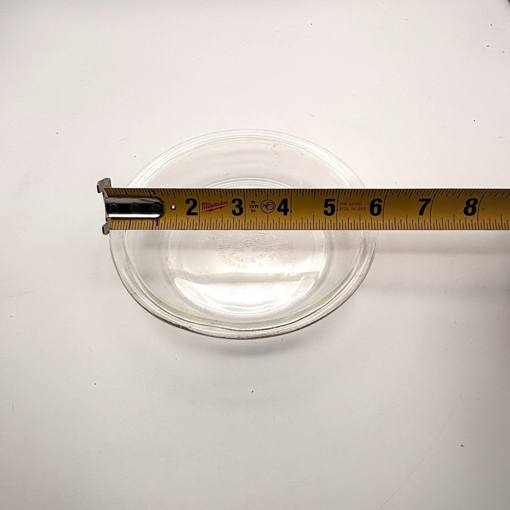 PYREX #206 Clear Glass USA MINI Pie 6" Tart Plate - Picture 4 of 4